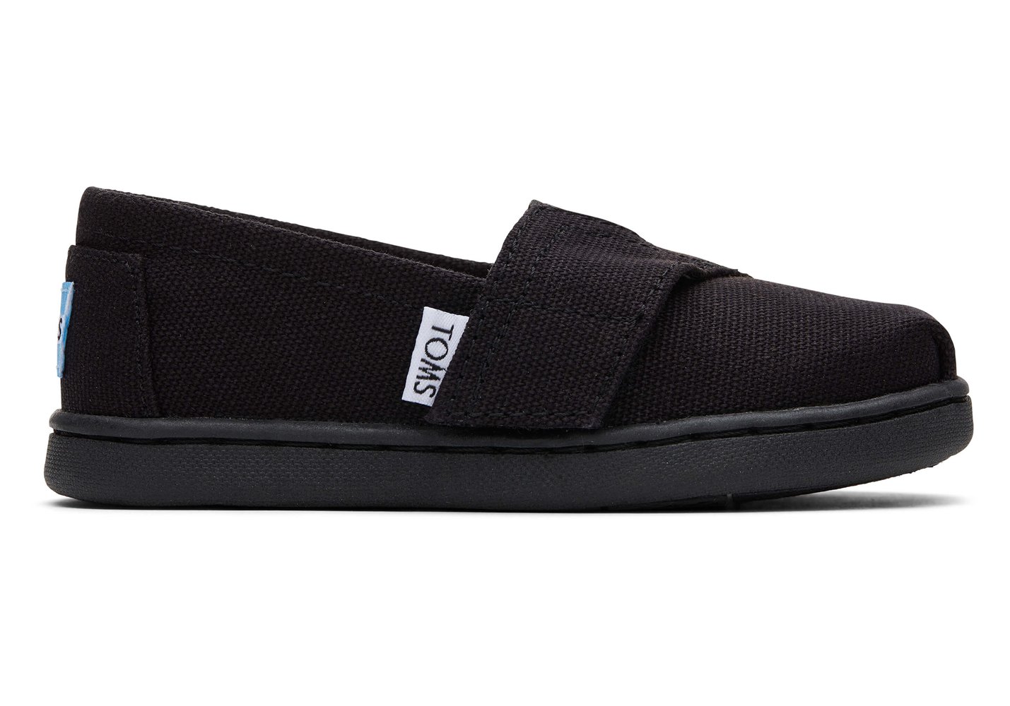 Toms Espadryle Dziecięce Czarne - Alpargata Tiny Płócienne - 08WZMKVCB